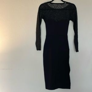 Beautiful Black Bodycon Dress by America Apparel, Size Medium